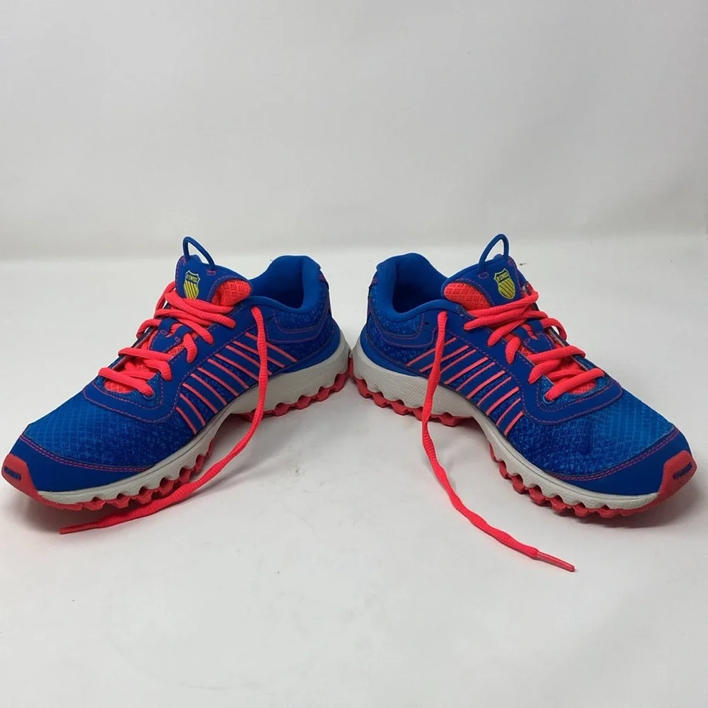 K SWISS AoSTA II WOMANS SIZE 7 E14-097 RUNNING SHOE BLUE/PINK MESH LIGHTWEIGHT - Picture 9 of 16